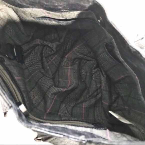 Matt  Nat Gray Japanese Paper Vegan Textured bag - Picture 8 of 10